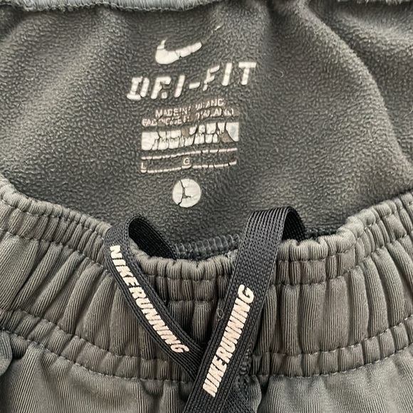 Nike Dri-Fit Running 31x31 Men’s Joggers Gray Size Large Medium Weight Fleece - Picture 6 of 11